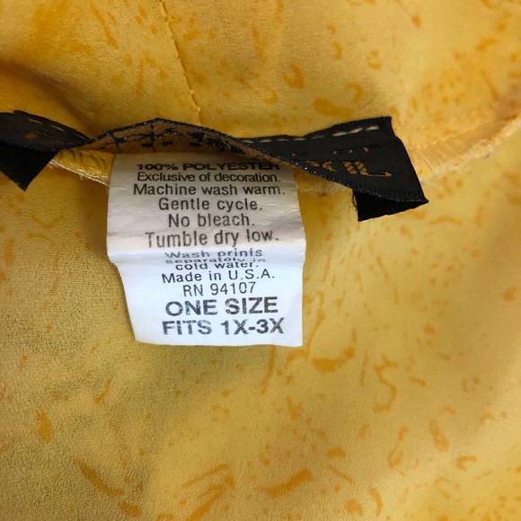 🔹2/$30🔹 Golden Tropical Floral Print Kimono O/S - Picture 8 of 8